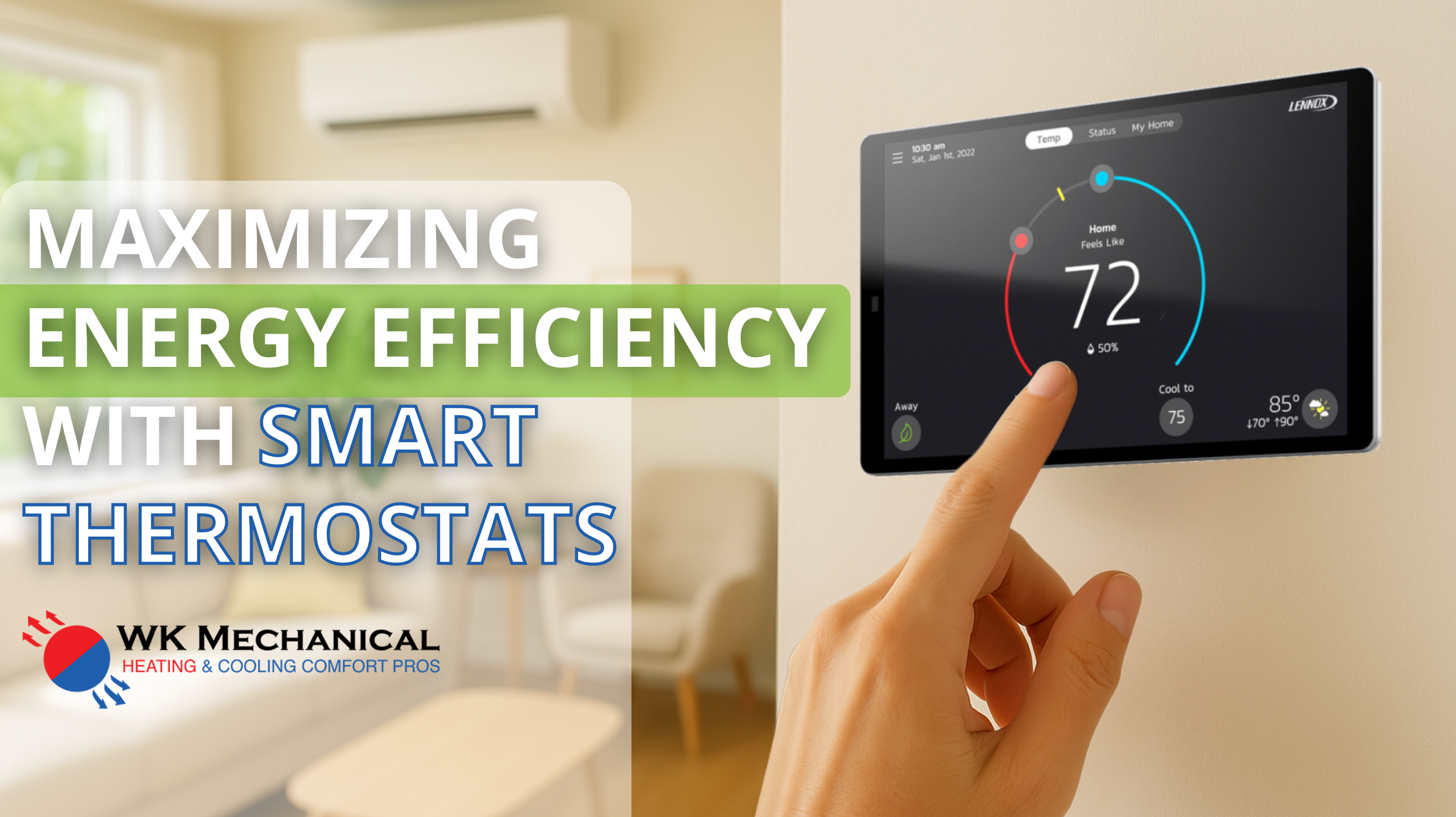 A smart thermostat is one of the easiest and most effective ways to improve your home’s energy efficiency.